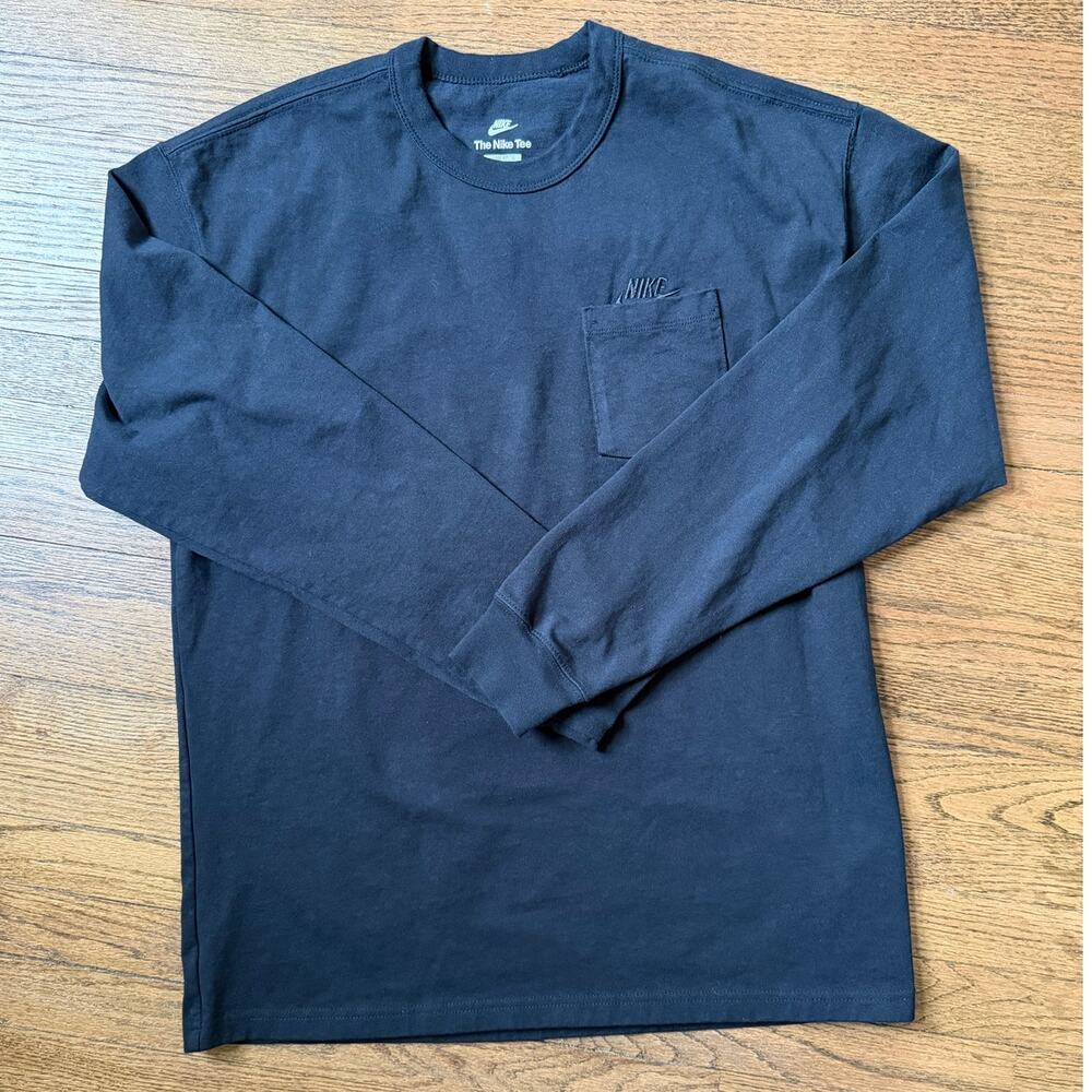 Nike The Nike Tee Black Long Sleeve T-Shirt Size Medium